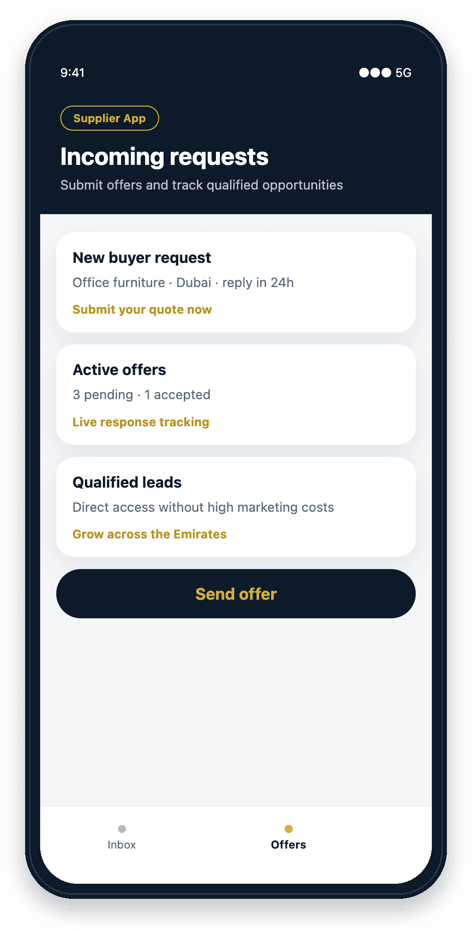 Supplier app